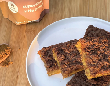 Freedom Recipe | Cacao Turmeric Coffee Cake Bars