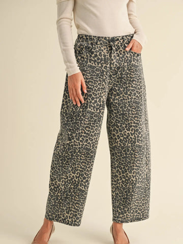 FREEDOM APOTHECARY | leopard barrel pants