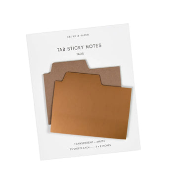 CLOTH & PAPER | blank tab sticky note set