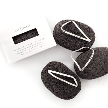 NASH AND JONES | black lava pumice stone