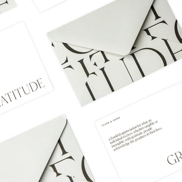 CLOTH & PAPER | mini gratitude notecard set